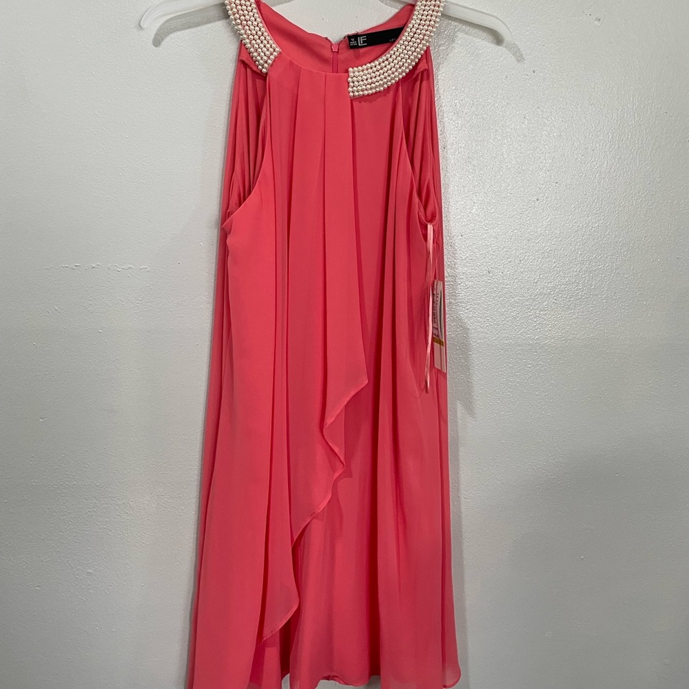 Leslie Fay coral drees